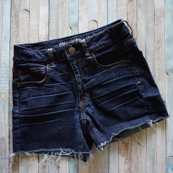 American Eagle Outfitters Pants - AEO High Rise Distressed Cutoff Denim Shorts 6